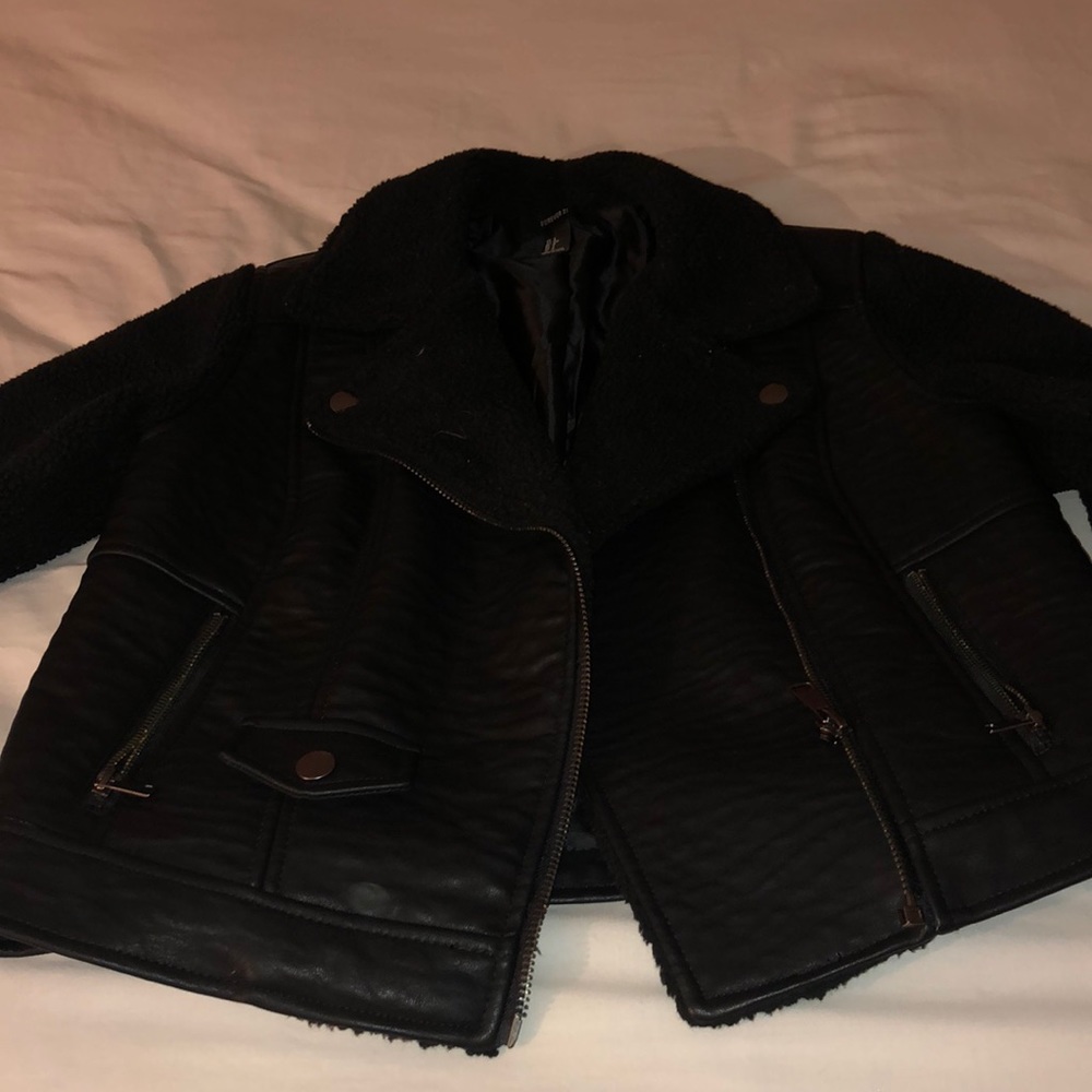 Sheep/ faux leather jacket